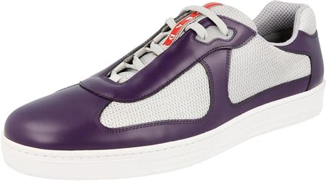 prada 4e3166|Prada Men's Leather & Mesh Sneakers, 4E3166 patent BLUE.